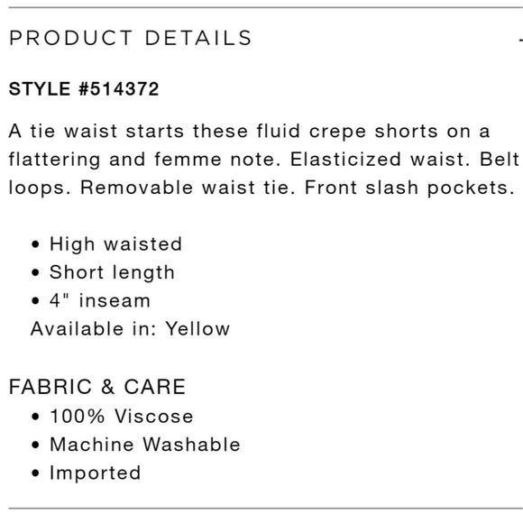 LOFT Tie Waist Floral Shorts Side Pockets Fluid Crepe Elasticated Waist Medium - Picture 9 of 10